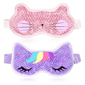 CONBELLA 2PCS Cooling Eye Mask Gel Eye Mask, Reusable Hot Cold Therapy Cold Eye Mask for Post Surgery, Puffiness, Dark Circles, Eye Bags, Dry Eyes
