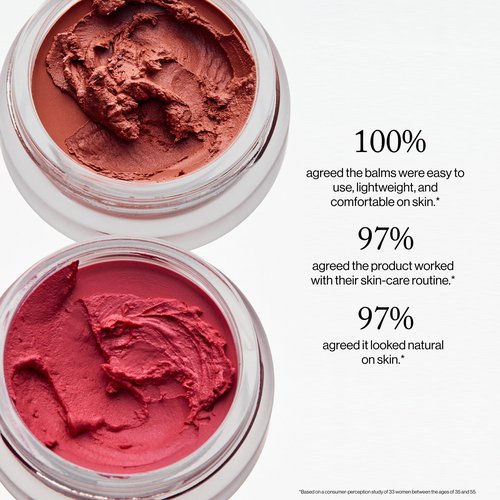 goop Beauty Cream Blush | Sheer Pop of Color for Lips & Cheeks | Vitamin C, Vitamin E & Safflower Oil | Natural Makeup for Glowing Skin | 0.5 oz | Velvelteen - Sheer Mauve