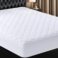 Utopia Bedding Quilted Fitted Mattress Pad - Queen Size Deep Pocket Protector | Machine Washable (White)