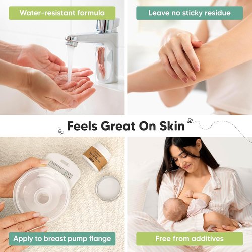 Skiennix Organic Nipple Butter - Natural Relief for Cracked Sore Nipples | 100% Safe Nursing Cream, 2oz
