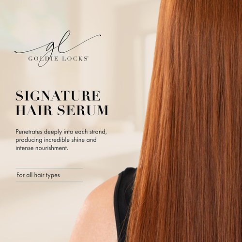 Goldie Locks Signature Hair Serum - Anti-Frizz & Humidity Control - Lightweight Shine Enhancer - 3.4 fl oz