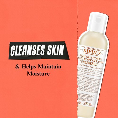 Kiehl's Grapefruit Body Cleanser - Gentle Foaming Wash for Hydrated, Smooth Skin | Refreshing Aromatic Experience