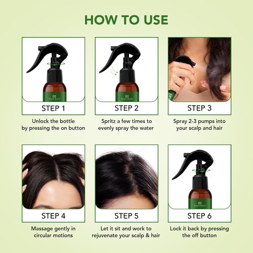 Botanic Hearth Rosemary Hair Growth Water Spray 6.8 fl oz – Korean Scalp Detox & Hydrating Hair Treatment for Thinning, Hair Regrowth Device Support, Anti-Itch & Anti-Flake, Sulfate & Paraben Free