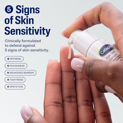 Cetaphil Hydrating Eye Gel Serum - 24Hr Anti-Aging Under Eye Cream for Dark Circles & Wrinkles | 0.5 Oz