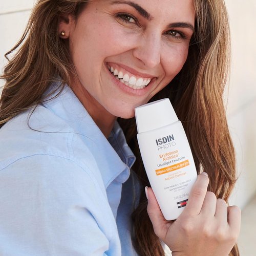 ISDIN Eryfotona Actinica SPF 50+ | Mineral Sunscreen for Face | Zinc Oxide, No White Cast, Sensitive Skin