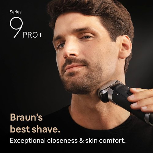 Braun Electric Razor - Series 9 PRO+ Foil Shaver with Precision Trimmer & Charging Stand | 9617s