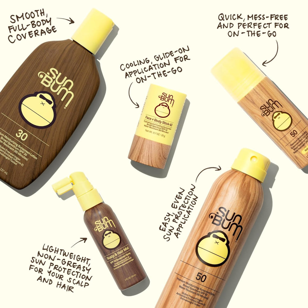 Sun Bum SPF 30 Sunscreen Scalp & Hair Mist - Vegan Broad Spectrum UVA/UVB Spray with Vitamin E - 2 oz