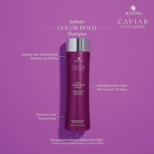 CAVIAR Anti-Aging Infinite Color Hold Shampoo - Sulfate-Free Formula for Color Treated Hair