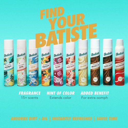 Batiste Dry Shampoo - Blonde Shade for Fresh, Clean Hair | 6.35oz Size