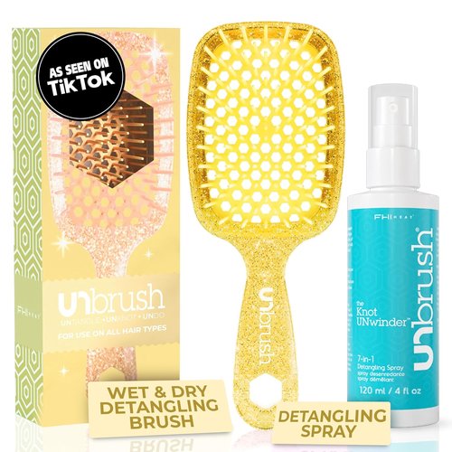 FHI Heat UNbrush | UNwinder Spray for Effortless Styling and Frizz Control - 8 oz