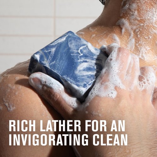 Every Man Jack Cold Plunge Mens Bar Soap Set - Deeply Cleans, Hydrates with Naturally Derived Ingredients - Iconic Cold Water Scents - Pacific Dive, Glacier Bay, Tahoe Blue, Yosemite Falls, 4 Bar Set
