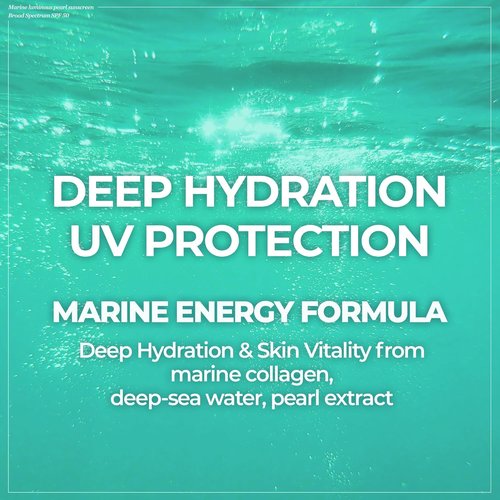 JMsolution Korean Sunscreen SPF50+ PA++++ - Hydrating Glow Formula | Lightweight, Non-Greasy | Marine Pearl UV Cream (1.69 fl. oz)