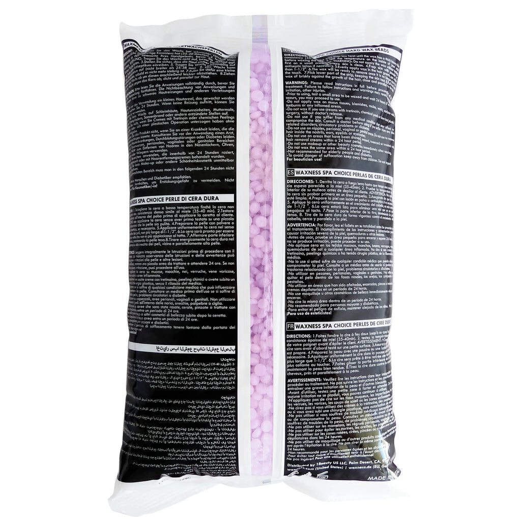 Waxness Spa Choice Purple Jasmine Demi Creamy No Rosin Hard Wax Beads 2.2 lb / 1 kg