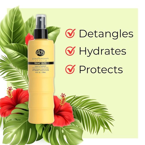 Paul Brown Hawaii Leave-In Keratin Spray - Elite Treatment for Smooth, Frizz-Free Hair (10 oz.)