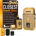 Skiennix All-Metal Foil Shaver - 3-Speed Close Shave with USB-C Fast Charging | Bronze Travel Case Included