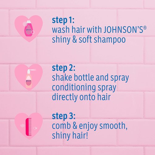 Johnson's Kids' Shampoo - Shiny & Soft Formula with Argan Oil & Silk Proteins | 13.6 fl. oz