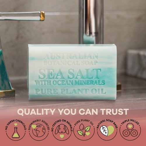 Australian Botanical Soap 16-Bar Set, Goats Milk & Soya Bean 8-Pack + Variety 8-Pack,| 6.6 OZ Triple-Milled Soap Bars with Organic Shea Butter & Sustainable Plant Oils