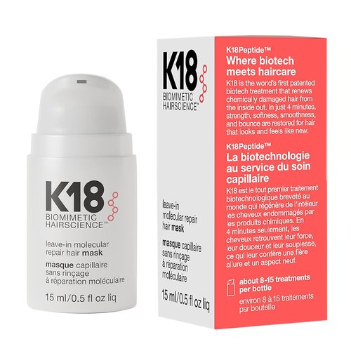 K18 Leave-In Hair Mask - Patented Formula for Lasting Repair of Dry, Frizzy, Damaged Hair | 4-Minute Recovery