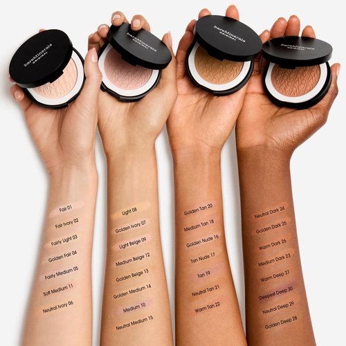 bareMinerals Original Pressed Powder Foundation Mineral SPF 15 – Talc-Free, Natural Matte Finish, Buildable Coverage, Vegan, Clean Beauty