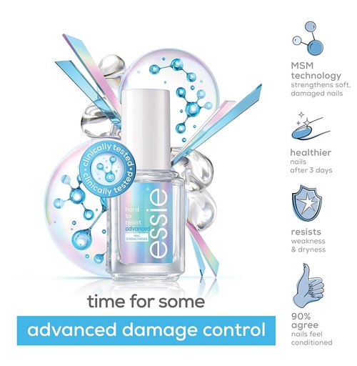 Essie Hard To Resist Advanced Nail Strengthener Treatment - Vegan Formula, 0.46 Fl Oz