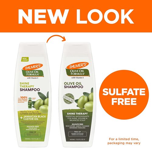 Palmer's Olive Oil Formula Shine Therapy Shampoo - Nourishing & Moisturizing | 13.5 Ounce (Pack of 2)