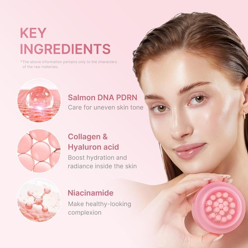 Medicube Capsule Cream - Salmon DNA PDRN Pink Collagen | Lightweight Moisturizer for Glowing Skin | 1.94 oz