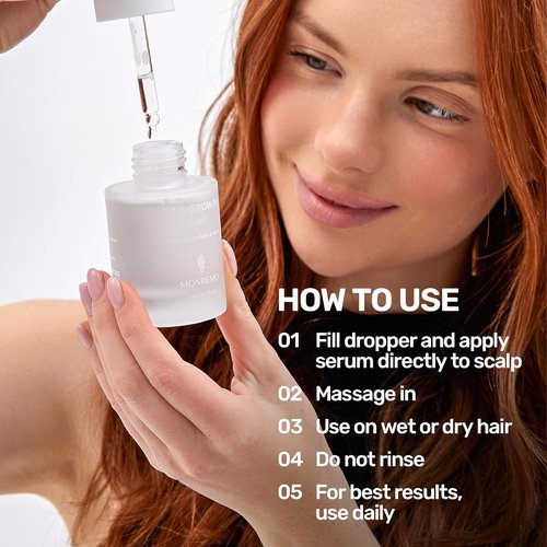 Skiennix Hair Growth Serum - Fast-Absorbing Turmeric & Caffeine Formula for Thinning Hair | Vegan Scalp Treatment