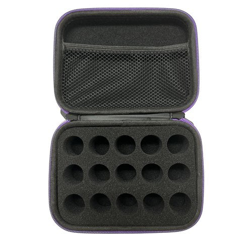 AFMNQZ Essential Oils Case Glass Bottle Hard Round Carrying Case Storage Bag for 5ml 10ml Roller Bottles Spray Bottle Oil Vial Bottles