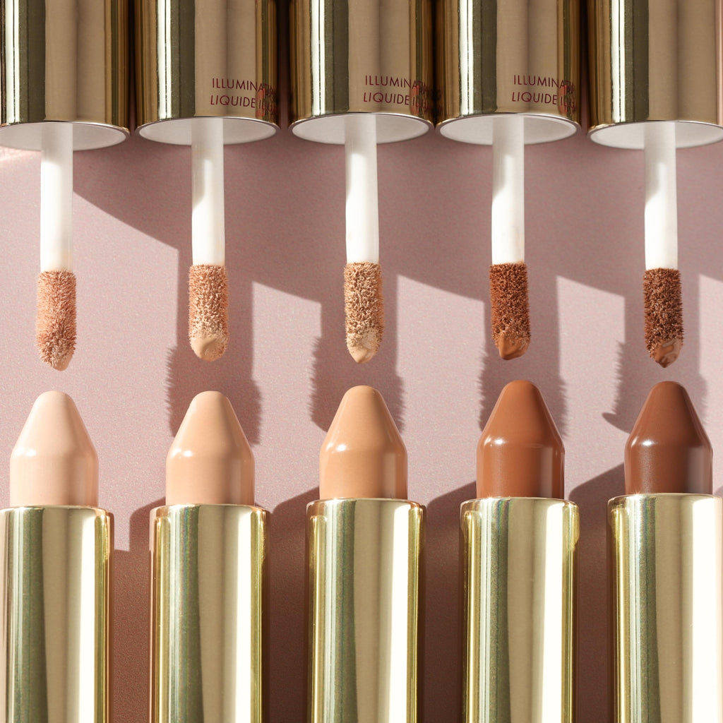Wander Beauty Dualist Matte and Illuminating Concealer Makeup - Ebony - Dual-Ended Matte Concealer Stick + Liquid Concealer - Full Coverage Concealer Brightens & Hydrates Under Eyes - 0.28 fl oz
