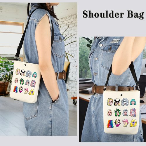 GJTIM Singer Makeup Bag Album Inspired Gift Singer Fan Club Member Zipper Pouch Singer Merchandise Gift for Fan (Singer Character CB)