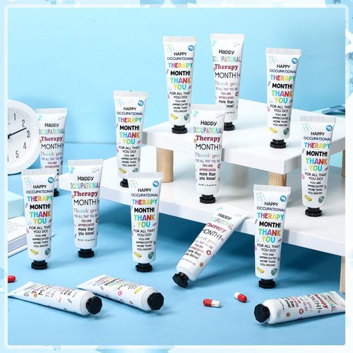 Loopeer 24 Pcs Occupational Therapy Gifts Bulk Hand Cream Set OT Month Appreciation Gifts for Women Travel Size Hand Lotion for Occupational Therapist Nurse Assistant Coworkers