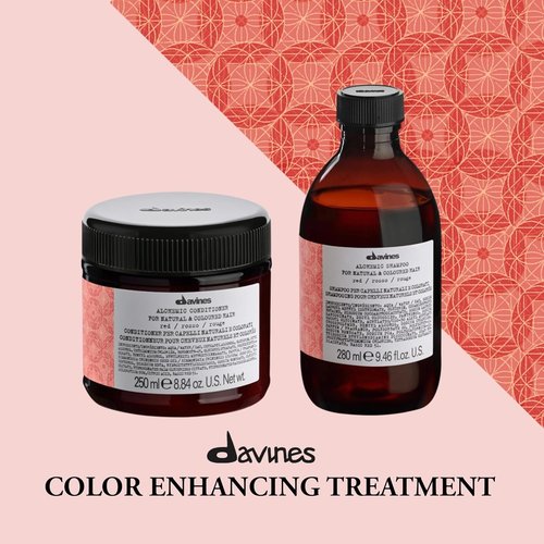 Davines Alchemic Conditioner - Red Color Enhancer for Vibrant Hair | 8.80 oz.
