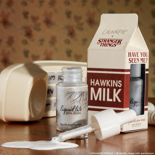ColourPop x Stranger Things Liquid Highlighter - Illuminating Glow Drops for Face & Body - Hydrating Vegan Formula (0.06 oz)