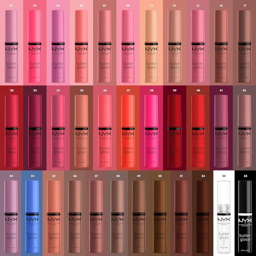 NYX PROFESSIONAL MAKEUP Butter Gloss - Non-Sticky Lip Gloss in Licorice (Black) for Smooth Shine