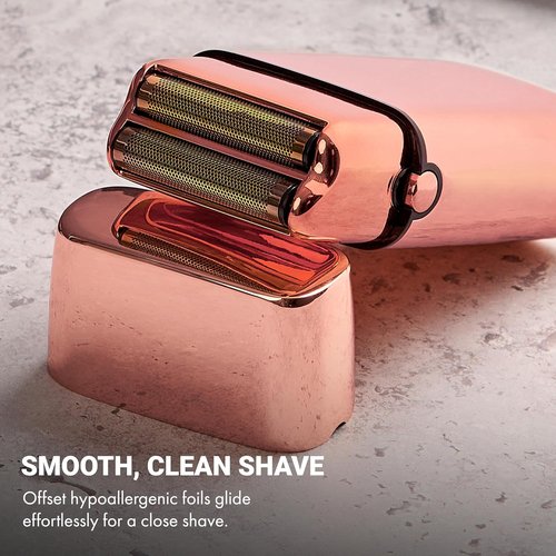 BaBylissPRO METALFX Double Foil Shaver - Portable Cordless Electric Razor for Beard, Head & Neck