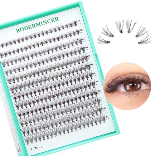 Bodemrincer 20 Root Thickness 0.07mm C Curl 8-10-12-14-16mm MIX 7D/10/12/20/30/40/50/60D 3D Individual Eyelashes Extension Soft Black Fake False Eye Lashes Tools (10D-8-10-12-14-16mm MIX)
