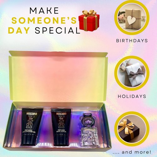 Moschino Toy 2 Pearl Perfume Gift Set - Mini Splash Trio (0.17 Fl Oz) for Women