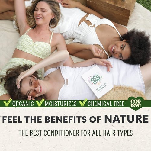 ecoLove Natural Conditioner - Vegan, Cruelty-Free Formula with Organic Cucumber Extract - 17.6 oz
