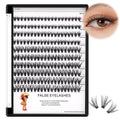 BODERMINCER 20D 8-20mm To Choose 8-10-12-14mm MIX/14-16-18-20mm Mixed Individual Cluster Eyelashes False Eyelash Extensions Individual Eyelash Bunche DIY at Home (20D 8-10-12-14mm Mixed)