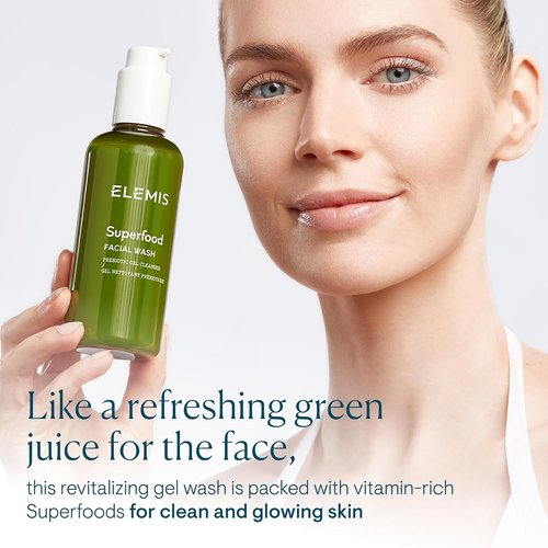 ELEMIS Superfood Facial Wash - Revitalizing Prebiotic Gel Cleanser for Fresh, Glowing Skin