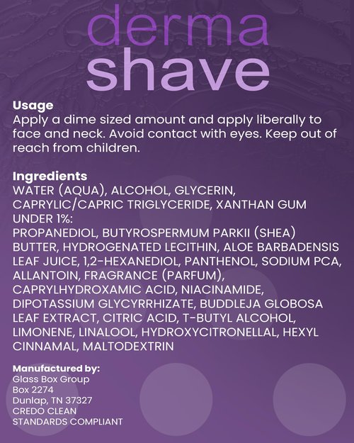 DermaShave - After Shave Lotion for Men - Great for Sensitive Skin - Liposomal Aftershave - No Greasy Feel, Clean Antiseptic Formula