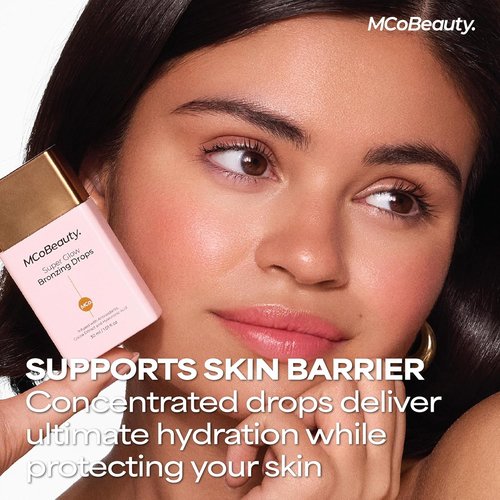 MCoBeauty Super Glow Bronzing Drops - Sun Kissed Liquid Bronzer with Hydrating Jojoba Oil & Hyaluronic Acid - Vegan & Cruelty Free