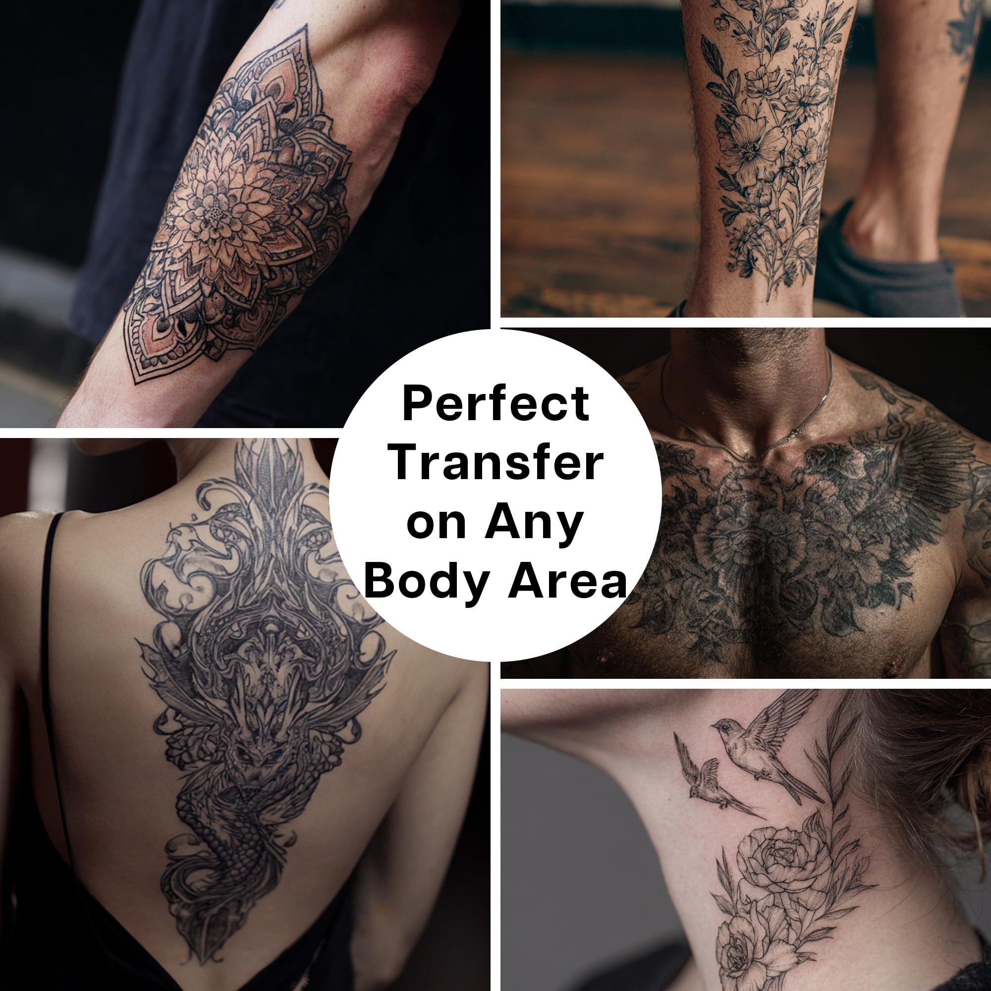 VRAIKO Fsherney Tattoo Stencil Gel, 300ml Large Tattoo Transfer Gel, Skin-Friendly & Fast-Drying Transfer Solution for Clear & Long-Lasting Designs, Clean and Easy Application