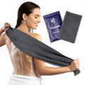 Yiclick Exfoliating Washcloth Towel, Back Scrubber for Shower, Exfoliating Body Scrubber Exfoliator, Japanese Wash Cloth for Body Scrub, Bath Exfoliate Rags Loofah Lufa Sponge for Women Men