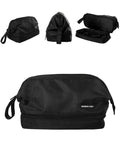 Members Only Dual Dopp Kit Toiletry Bag, Mens Dopp Kit for Travel with Dual Compartments, Mens Toiletry Travel Bag