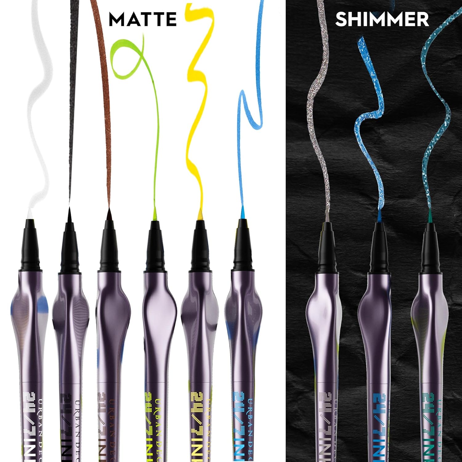Urban Decay 24/7 Inks Liquid Eyeliner Pen - Water-Resistant, Smudge-Proof, Fine Tip, Bold Colors | 0.01 fl oz