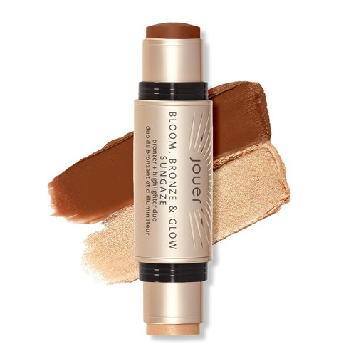Jouer Bloom Bronzer & Highlighter Stick - Cream Contour Makeup with Hydrating Rose Hip Oil | Sungaze