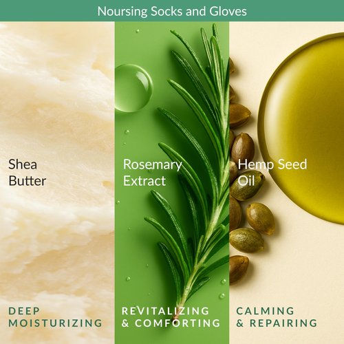 Epielle Relaxing & Nourishing Hand & Foot Masks, Soften Dry, Overworked Skin, Self Care Gifts for Women, Spa Kit, Easter Basket Stuffers, 6 Moisturizing Gloves & 6 Moisturizing Socks