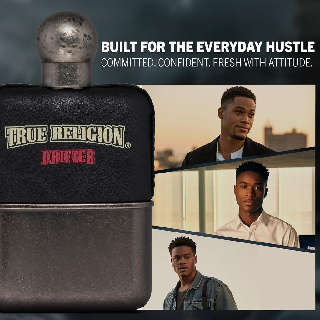 True Religion Drifter | Men's 3.4 oz EDT Spray - Fresh, Invigorating Fragrance for Everyday Wear
