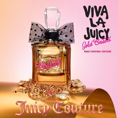 Juicy Couture Viva La Juicy Gold Eau De Parfum - Fruity Women's Perfume with Berry, Jasmine & Vanilla Cream, 3.4 oz